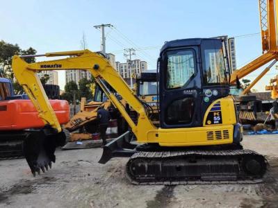 China 5 Tonnen gebrauchte Komatsu PC55 Bagger Baumaschinen Minibagger zu verkaufen