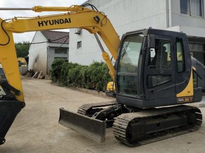 China 8 Tonnen gebrauchtes Hyundai Bagger R80-7 Zweithandbagger Hydraulische Crawler-Maschine zu verkaufen