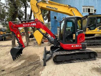 China 35.5KW Old Used Crawler Excavator Mini Kubota Kx163 6 Ton Digger for sale