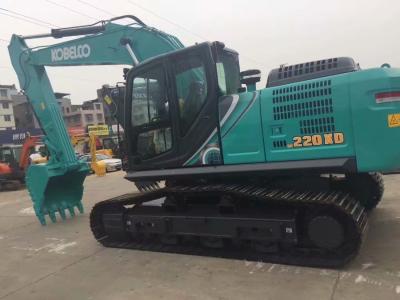 China 22T Kobelco SK220XD Excavadoras de rastreamento Usadas Equipamento de escavação de terra à venda