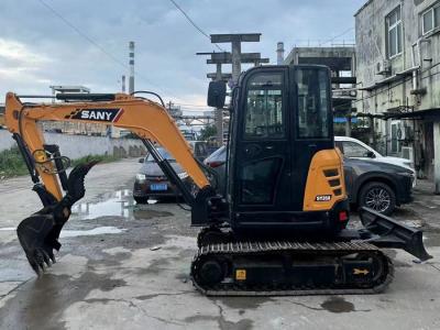 China Sany SY35U 2nd Hand Diggers Pre Owned Mini Excavator Hydraulic Crawler 3.5 Ton for sale