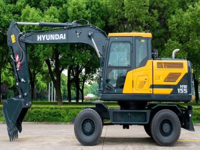 China Korea Hyundai Graafmachine HW155 Wheel Jindongyu Machinery In Engineering Construction Te koop