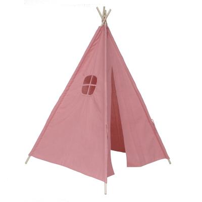 China Easy installation hot selling children play wooden toy pricess castle pole teepee tent, for sale