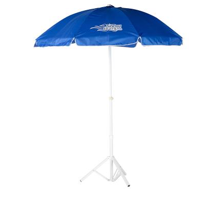 China Minimalist High Quality Customized Printed Polyester Beach Umbrellas for sale