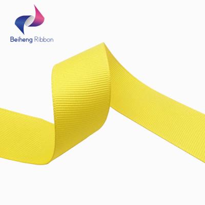 China Eco Friendly Recyled Custom 25MM Width Rpet Polyester Grosgrain Ribbon for sale