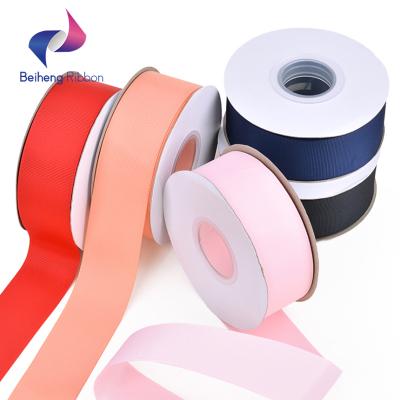 China Custom High Tenacity Width Black And Color Grosgrain Ribbon Polyester Ribbon for sale