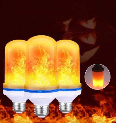 China Residential Halloween Decorations Fire Burn Low Effect E26 E27 Gravity Sensor Led Flame Light Bulb for sale