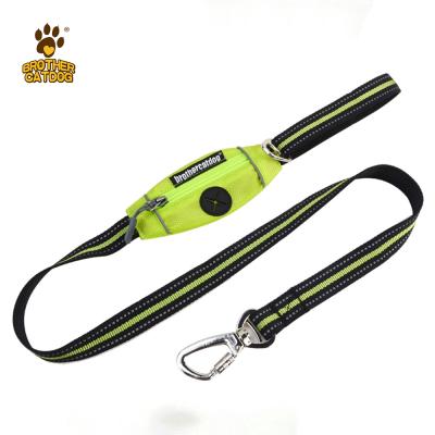 China 2021 Wholesale Original Design Viable MOQ Manufacturer Design Dog Leash Hot Selling Small Dog Leashes With Poo Bag for sale