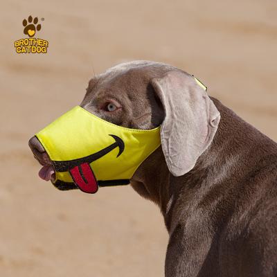 China Padded Dog Muzzle For Dogs Prevent Biting Anti Barking And Chewing Adjustable for sale