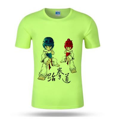 China OEM 100% cotton with printing taekwondo Custom style t shirt men taekwondo funny gift t shirts in bulk for sale