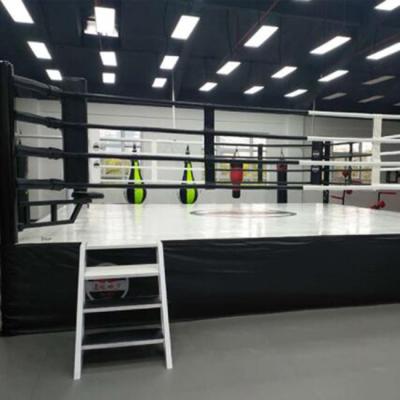 China 4*4m/5*5m/6*6m/7*7m/7.8*7.8m Boxing Ring/Floor Boxing Ring/Stand with height Boxing Ring for sale