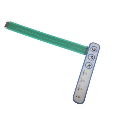 China Led Telecommunication Equipment 2 Push Button Membrane Switch With 3m Adhesive for sale