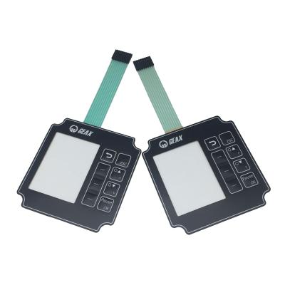 China Metal Dome Membrane Switch Keypad Telecom Equipment Customized Keypad Keys With 3M 468 Adhesive For Access Control for sale