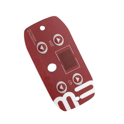 China Telecommunication Equipment Aluminum Plate Membrane Keypad Membrane Switch With Spacer for sale