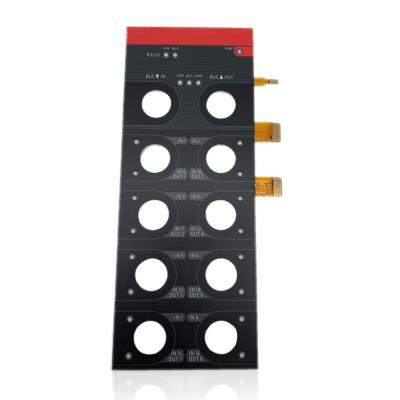 China Telecommunication Equipment Rear Panel Cover Aluminum Sticker Led Membrane Keypad Switch for sale