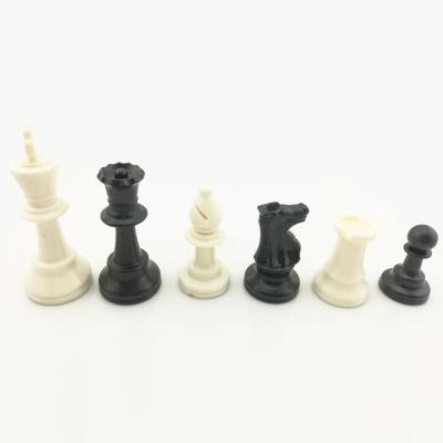 China Heavy Feel Plastic Triple Weighted Chess Pieces Set for sale