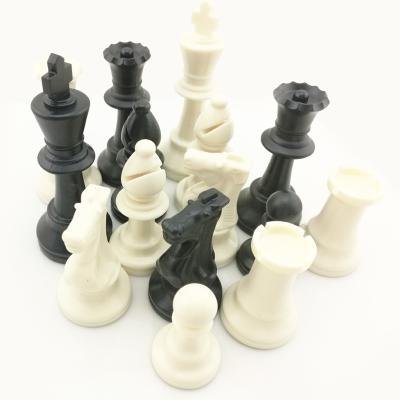 China Wholesale Plastic Heavy Plastic Chess Pieces Set Chess Board For Chess Games for sale