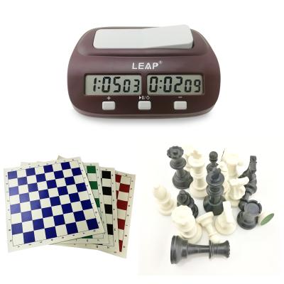 China Chess Clock Timer School Plastic Simple Digital Chess Set for sale