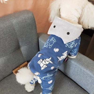 China Winter Dog Soft Indoor Shirts Viable Hide Small Dog Clothes Small Dog Hoodies Plain Four Legged Winter for sale