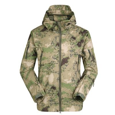 China 2021 Winter QUICK DRY Color Camouflage Military Softshell Jacket Camouflage Softshell Jacket For Men for sale