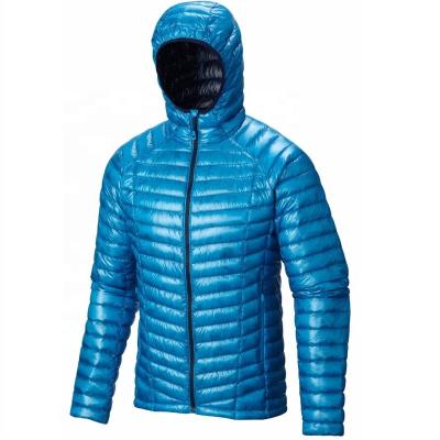 China Professional Anti-Wrinkle Down Jacket Manufacturing Men Outdoor Stripper Down Jacket Increasing Packable Down Jacket for sale