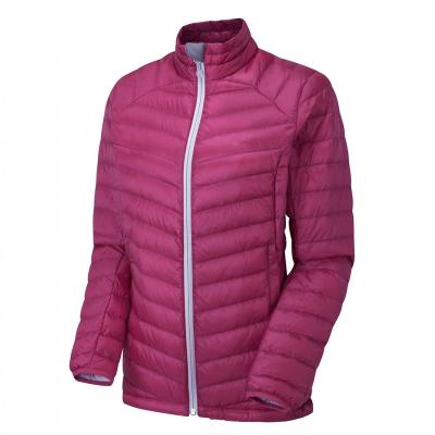 China Waterproof Outdoor Women Down Jacket Stripper Jacket Light Weight Zipper Down Jacket For Winters for sale