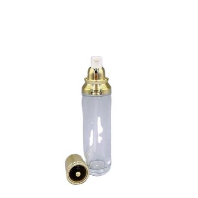 China Hotsales Cosmetic Glass Bottle With Plastic Cap For Luxury 50ml for sale