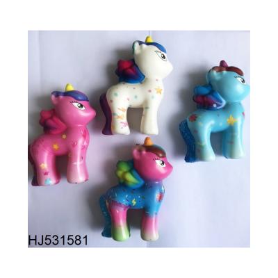 China Squishy Cartoon Toys Slow Rebound Pu Foam Pony Squishi Animal Fidget Kawaii for sale