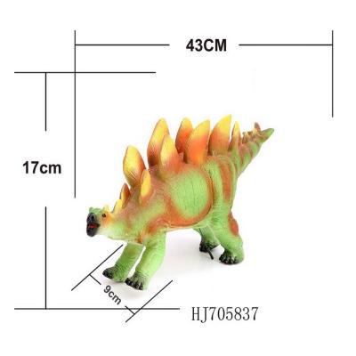 China Toy High Quality Sound Rubber Cartoon Dinosaur Toys Hobby Soft Animal Toys With Boys for sale