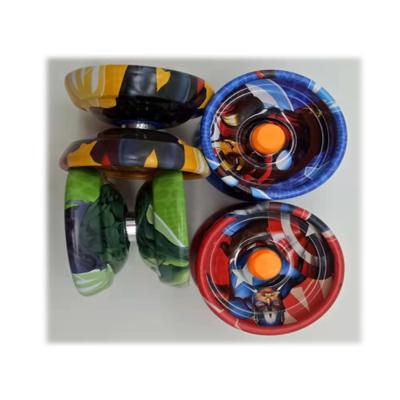 China FLASHING Hot Selling Single Bearing Yoyo Ball Cheap Price Classic Metal Alloy Toys Yoyo For Children for sale