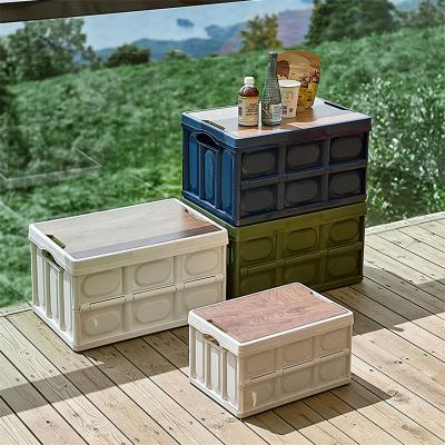 China Viable new color plastic collapsible collapsible storage box for home for sale