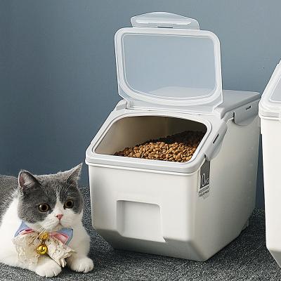 China Custom Hot Sales PP Plastic Pet Food Freshness Keeping Container For Dog Cat for sale