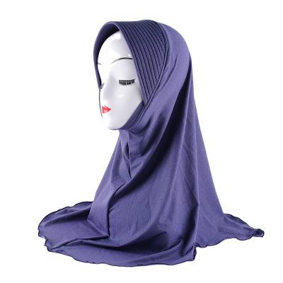 China Beautiful Autumn Summer Color Pashmina Shawls Sunscreen UA Soft Hijab High Quality Cotton Viscous Plain Hijab Wholesale UA Soft Hijab for sale