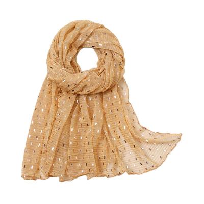 China Women shawl stones leisure hijab sparkle lurex plain hijabs women simple hot sale excellent quality for sale