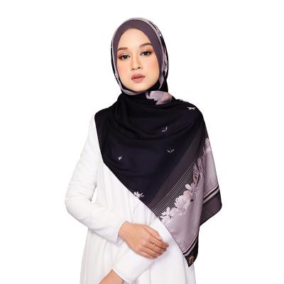 China S-2020 Foreign Trade Satin Imitation Silk Scarf Malaysia Hot Selling Female Hot Style Printed Hijab for sale