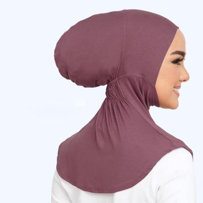 China Fashion New Fashion Soft Breathable Muslim Women Full Cover Inner Women Hijab Hood Ninja Hat for sale