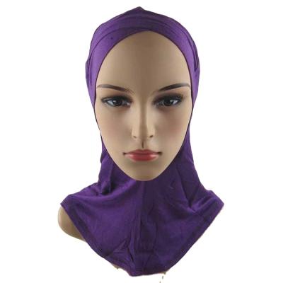 China Plain Dyed Wholesale 50g OEM/ODM Design Underscarf Hats Women Cross Ninja Hat for sale