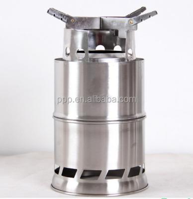 China Accessories Outdoor Stainless Steel Folding Camp Stove , Foldable Firewood Stove New for sale