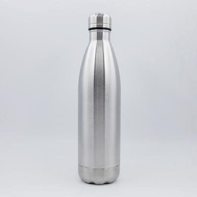 China Sustainable 750ml Cola Shaped Thermal Flask Vacuum Insulated Sports Water Bottle With Compartment for sale