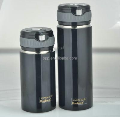 China Double Wall Stianlss High Quality Steel Logo Customized Customized Vacuum Flask With Retractable Hand Strap / Cup Leisure Business for sale