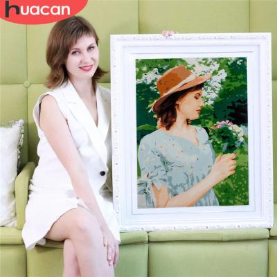 China Support Customization HUACAN Oil Painting By Numbers Picture Dropshipping DIY Canvas Custom Wholesale Drawing Coloring By Numbers Decorative Painting for sale