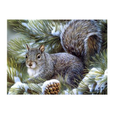 China Support HUACAN customization pile up Diamond Painting Winter Animal Full Drill Dropshipping Diamond Embroidery Mosaic Christmas Decoration for sale