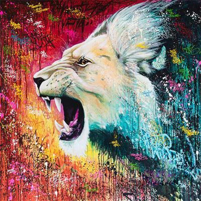 China KOREAN HUACAN DIY Diamond Painting Animal Lion Diamond Embroidery Mosaic Personalized Customized Gift Wall Art for sale