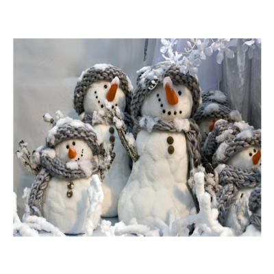 China Support Customization HUACAN Christmas Oil Painting By Numbers Dropshipping DIY Winter Snowman Pictured By Numbers Drawing Christmas Decoration for sale