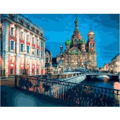 China New Classical/Postmodern HUACAN Painting By Numbers City Landscapes Canvas Acrylic Drawing Pictures For Adults Home Decoration Gift for sale