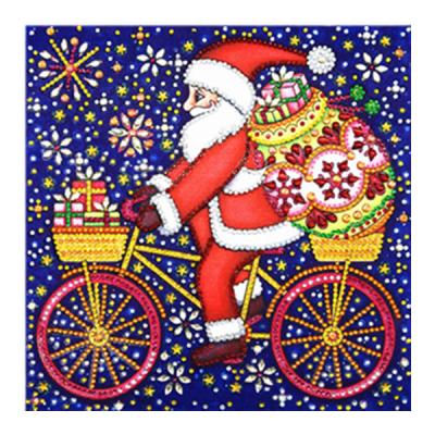 China Special Shaped Christmas Stitch Christmas Decoration 24x24 DIY Diamond Painting Wholesale Embroidery Cross From Europe HUACAN Dropshipping for sale