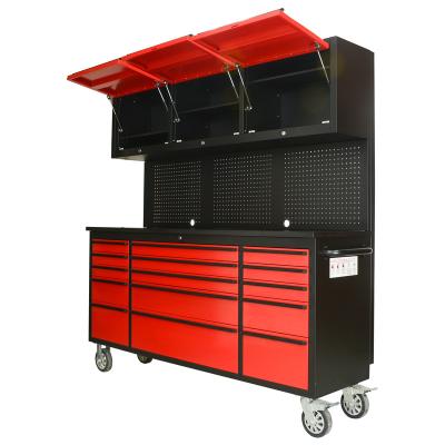 China Hyxion R&D anti-fingerprint 430 heavi profession freestanding duti cabinet chest high quality rolling workbench with carts metal cabinets for sale