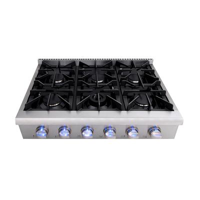 China RV 36inch 6 Burners Stainless Steel Cooktop / Gas Stove for sale