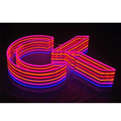 China Outdoor/Indoor Activity Acrylic Letters Wedding Open Customs Lead Birthday Advertising Bar Letter Neon Sign Light for sale