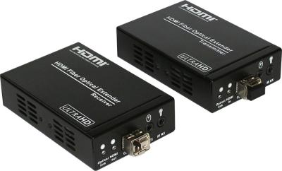 China Portable HDMI Fiber Extender 1Km up to 4K UHD supports Bi-directional Infrared control and RS232 for sale